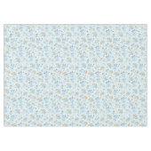 Nappe Motif Fleur sauvage Vintage bleu moderne (Devant (Horizontal))