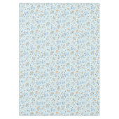 Nappe Motif Fleur sauvage Vintage bleu moderne (Devant)