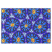 Nappe Motif Fleurs bleues Abstraites (Devant (Horizontal))