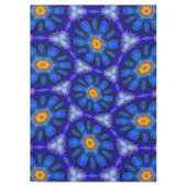 Nappe Motif Fleurs bleues Abstraites (Devant)