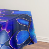 Nappe Motif Fleurs bleues Abstraites (In Situ)