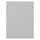 Nappe Motif flocon de neige blanc sur gris argent clair (Devant)