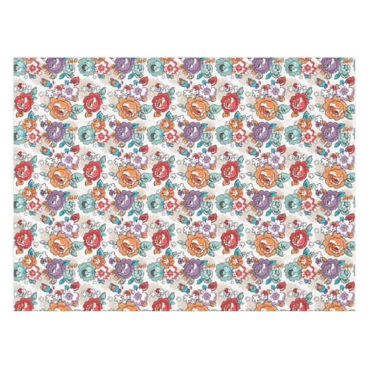 Nappe Motif floral 5 d'élégance abstraite (Devant (Horizontal))