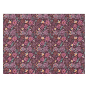 Nappe Motif floral abstrait avec des oiseaux