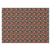 Nappe Motif floral abstrait d'orange (Devant (Horizontal))