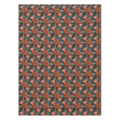 Nappe Motif floral abstrait d'orange (Devant)