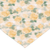 Nappe Motif floral aux roses jaunes (Angle)