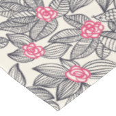 Nappe Motif floral avec des oiseaux de bande dessinée (Angle)