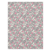 Nappe Motif floral avec des oiseaux de bande dessinée (Devant)