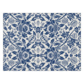 Nappe Motif floral bleu complexe sur fond clair (Devant (Horizontal))