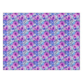 Nappe Motif Floral bleu magenta rose (Devant (Horizontal))