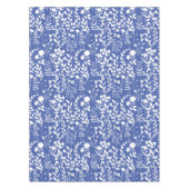 Nappe Motif floral bleu ST02x4 Blanc L Bleu BG (Devant)