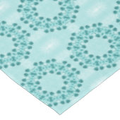 Nappe Motif floral, bleu Turquoise (Angle)