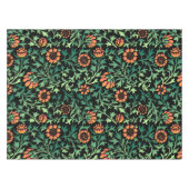 Nappe Motif floral complexe avec feuilles vertes (Devant (Horizontal))