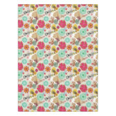 Nappe Motif floral dans le rétro style (Devant)