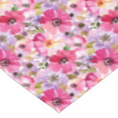 Nappe Motif floral d'aquarelle d'été (Angle)