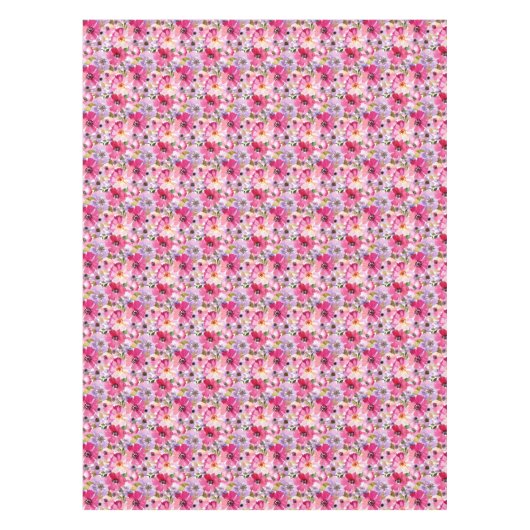 Nappe Motif floral d'aquarelle d'été (Devant)