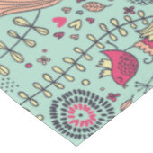 Nappe Motif floral de bande dessinée avec des oiseaux (Angle)