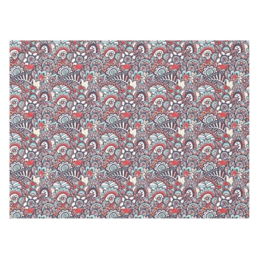 Nappe Motif floral de griffonnage de Paisley (Devant (Horizontal))