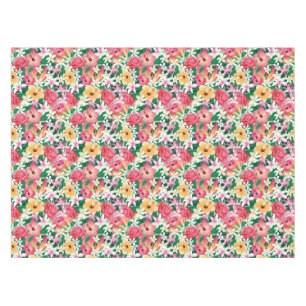 Nappe Motif floral de ketmie tropicale