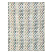 Nappe Motif floral de rétro turquoise (Devant)