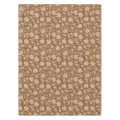Nappe Motif floral de rose et de brun (Devant)