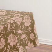 Nappe Motif floral de rose et de brun (In Situ)
