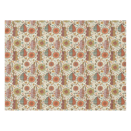 Nappe Motif floral d'été fait de feuille (Devant (Horizontal))