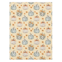 Motif floral d'Halloween de citrouille d'aquarelle