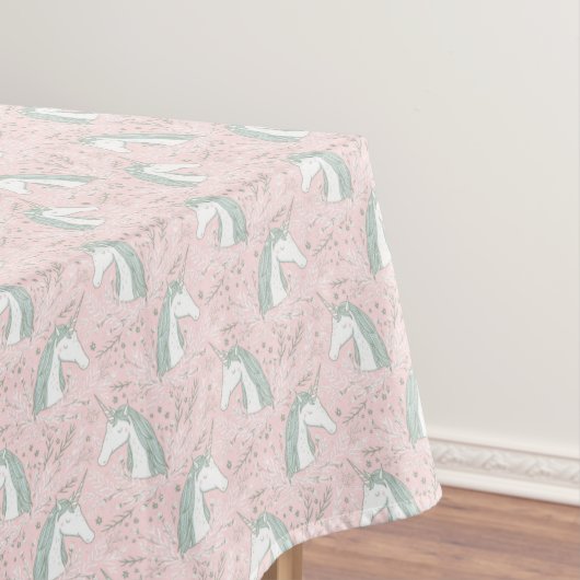 Nappe Motif floral doux de licorne (In Situ)