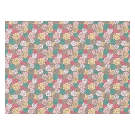 Nappe Motif floral élégant. Floral lumineux (Devant (Horizontal))