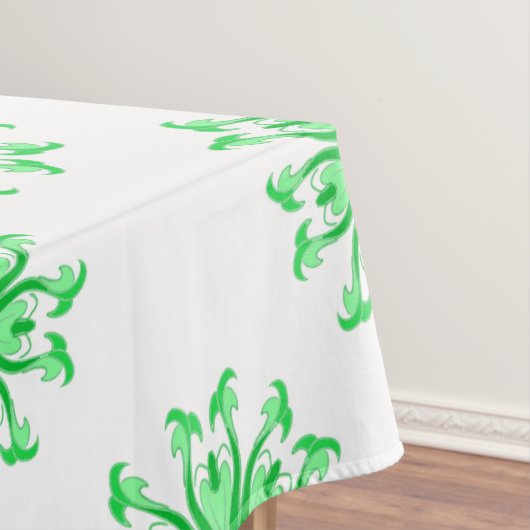 Nappe Motif floral frais vert (In Situ)
