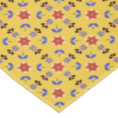 Nappe Motif floral géométrique de style scandinave (Angle)