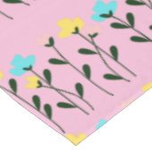 Nappe Motif floral gris chic monogramme (Angle)