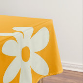 Nappe Motif floral jaune rétro simple (In Situ)