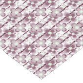 Nappe motif floral marron et blanc (Angle)