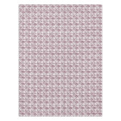 Nappe motif floral marron et blanc (Devant)