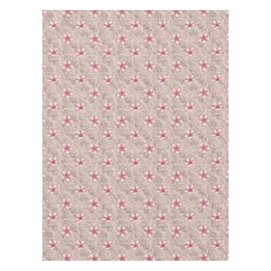 Nappe Motif floral rose (Devant)