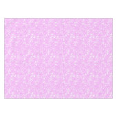 Nappe Motif floral rose, rétro, rose, blanc, épingle (Devant (Horizontal))