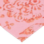 Nappe Motif floral rouge et rose (Angle)