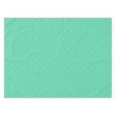 Nappe Motif floral simple vert et blanc rétro (Devant (Horizontal))