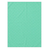 Nappe Motif floral simple vert et blanc rétro (Devant)