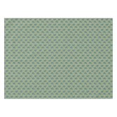 Nappe Motif floral turquoise et jaune (Devant (Horizontal))