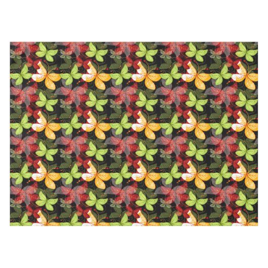 Nappe Motif foncé d'automne (Devant (Horizontal))