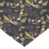 Nappe Motif foncé de cactus de nuit d'été (Angle)