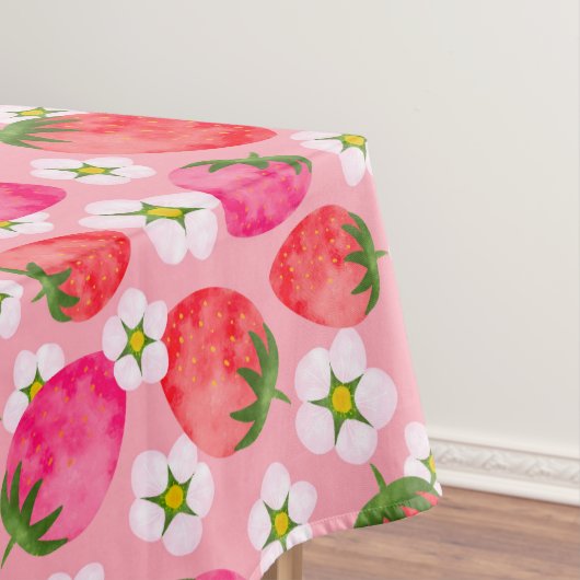 Nappe Motif fraises et fleurs (In Situ)