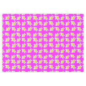 Nappe Motif Frangipani Rose Chaud Et Jaune, (Devant (Horizontal))