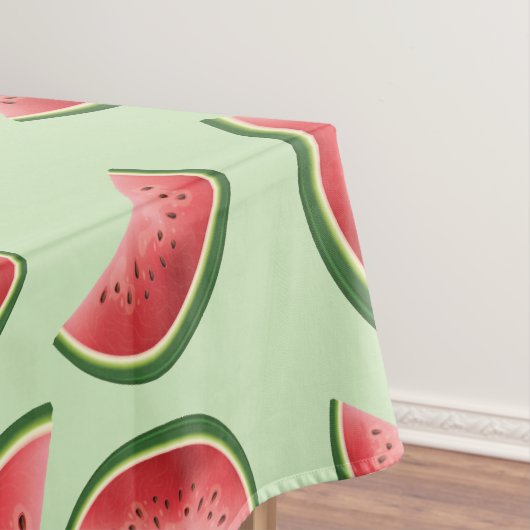 Nappe Motif Fruit De Pastèque Sur Vert (In Situ)