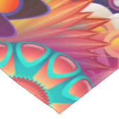 Nappe Motif funky rétro Abstrait Bohème (Angle)