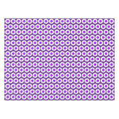Nappe Motif géométrique à deux tons violet rétro amusant (Devant (Horizontal))